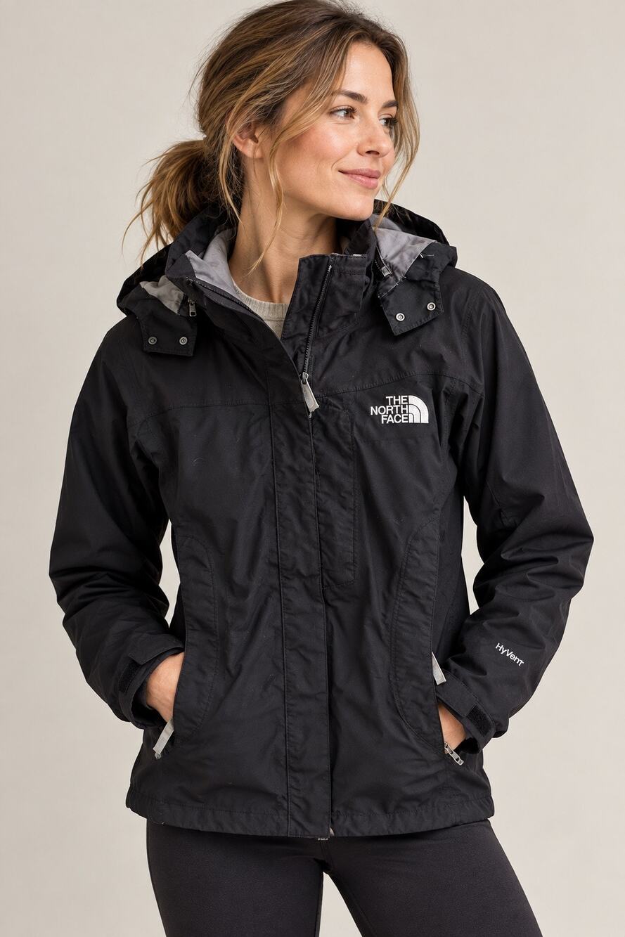 The North Face Varius Guide Jacket Women XS Black HyVent Waterproof Shell